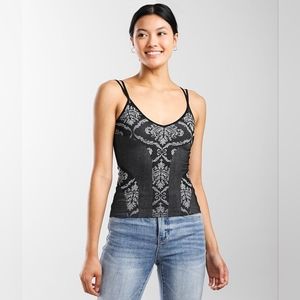 Red by BKE Printed Seamless Tank Top Size XS/S